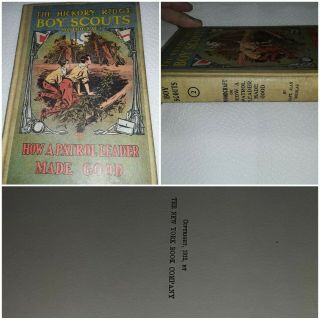 Boy Scouts - Antique 1912 The Hickory Ridge Boy Scouts Woodcraft Book