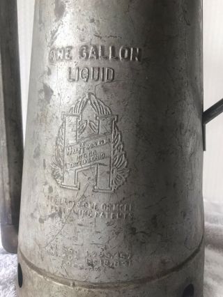 Vintage Huffman One Gallon Swing Spout Bulk Gas/Oil Can RARE HTF 2