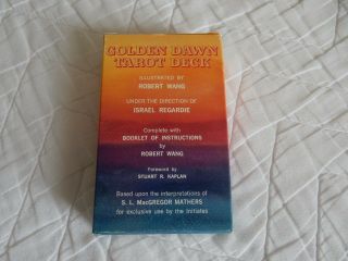 The Golden Dawn Tarot Deck & Instructions.  Robert Wang,  1978.  Very Rare