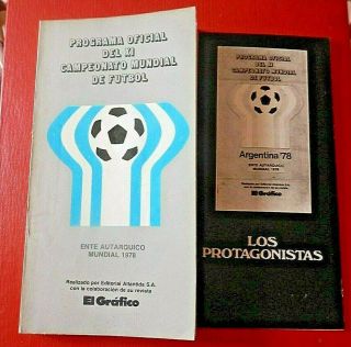 Rare Argentina 1978 World Cup Programme And Insert