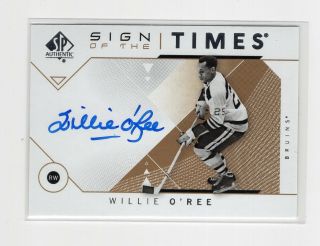 2018 - 19 Sp Authentic Sign Of The Times Auto Autograph Rare Willie O 