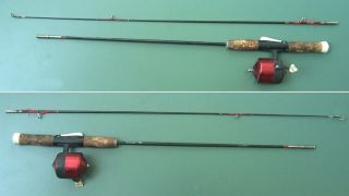 Bronson Model " 59 " Rod Reel Combo Rare Needs Some Cosmetic Work Made In Usa