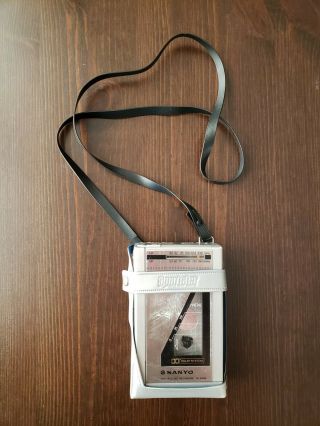 Sanyo M - G36d Radio / Cassette Player With Case - - Rare - Walkman Vintage
