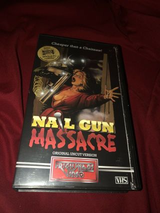 Nail Gun Massacre Vhs Rare Limited Edition