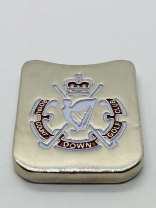 Royal County Down Golf Club Uk Silver Metal Ball Marker Coin Rare Vintage
