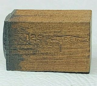 Antique Chevron Gasoline Logo I.  P.  E.  U.  Stamped Letterpress Wood Print Blocks 2