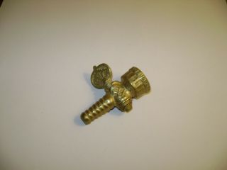 Vintage Antique Ornate Brass Shut Off Valve,  Late 1800 