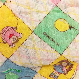 Vintage Cabbage Patch Kids Doll Blanket sleeping bag 1982 Made In USA 2