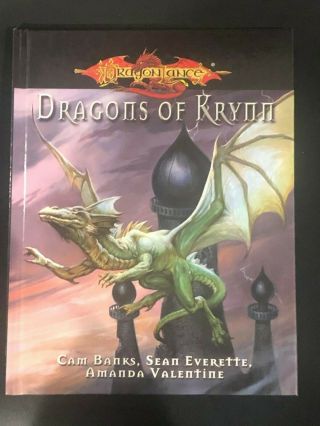 Dragonlance Rpg Dragons Of Krynn Hc Very Rare Dungeons & Dragons D20 System