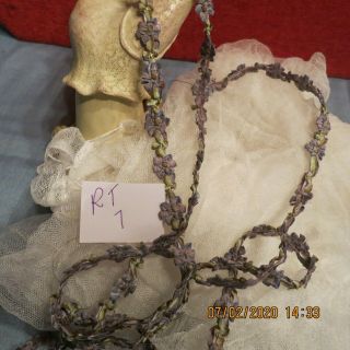 Charming Trim Antique - Dolls Hatquilt Rococo Rosette Ombre Rosette Purples Rt7