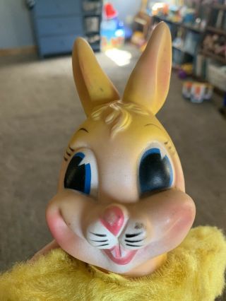 Vintage My Toy Co Rubber Face Bunny Rabbit Plush Rare