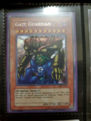 Yugioh Gate Guardian Mrd - 000 Secret Rare Unlimited Edition Mint/near