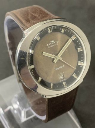 Vintage Rare Men’s Fortis “skylark” Automatic Wrist Watch