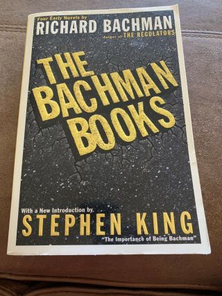 Stephen King The Bachman Books Rare First Plume Edition With Rage 1at Print Intr