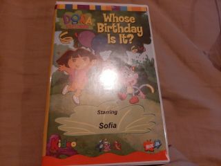 Nickelodeon Dora The Explorer Whose Birthday Is It? Kideo Vhs Very Rare Htf