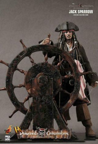Hot Toys 1/6 Dx06 Captain Jack Sparrow Pirates Of The Caribbean Sideshow Exclusi