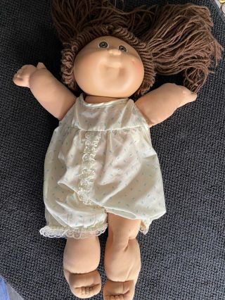 Cabbage Patch Kids Brown Eyes,  Brown Hair,  Cpk Brand Clothes