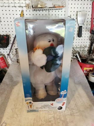 Rare Gemmy Frosty The Snowman Christmas Spinning Snowflake 18”