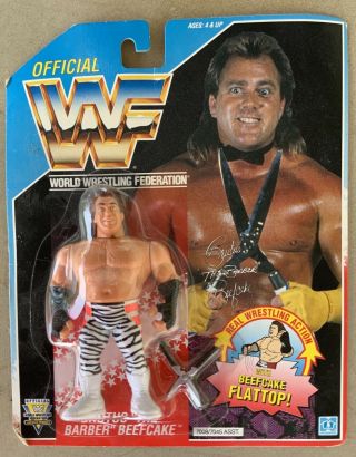 Wwf Wrestling 1991 Series 3 Hasbro Brutus Barber Beefcake Ljn Figure Blue Card