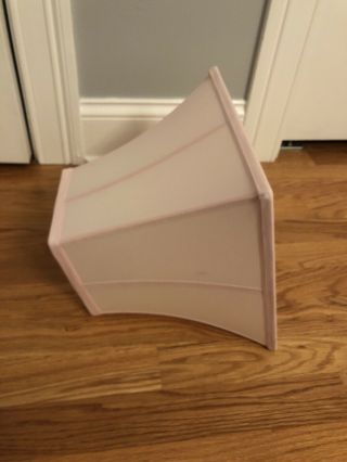 Pottery Barn Kids Lampshade PINK 11 Inch Square Bell RARE 3