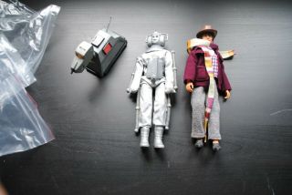 Mego Dr Who Tom Baker,  K9,  Cyberman Figures Very Rare And Htf Figures