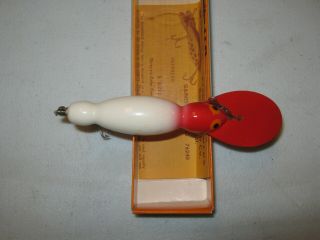 VINTAGE BOMBER WATERDOG MODEL 1604 FISHING LURE WITH BOX 2