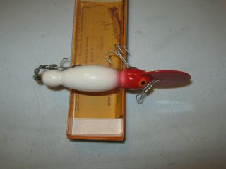 VINTAGE BOMBER WATERDOG MODEL 1604 FISHING LURE WITH BOX 3