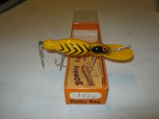 Vintage Bomber Waterdog Model 1620 Fishing Lure With Box