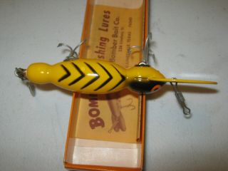 VINTAGE BOMBER WATERDOG MODEL 1620 FISHING LURE WITH BOX 3