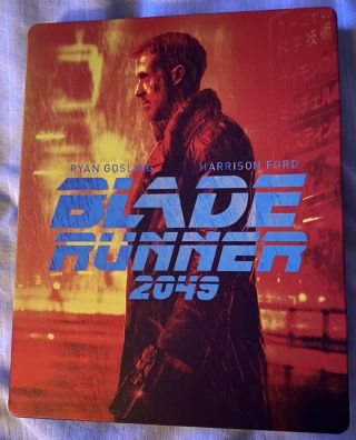 Blade Runner 2049 Rare Oop Best Buy Exclusive Blu - Ray/dvd/digital Steelbook