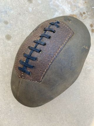 Rare Early 1900’s Antique 8 Lace Leather Stuffed Kids Football Vintage Circa