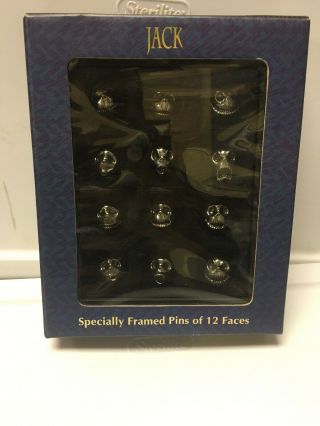Nightmare Before Christmas 12 Faces Of Jack Framed Pin Set Rare Nos Mib