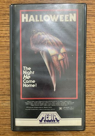 Halloween Vhs 1981 Media Gore Horror Cult 1985 Rare Release Play