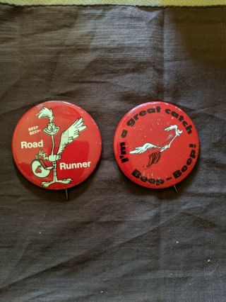 1969 Plymouth Road Runner Pinback Buttons Rare