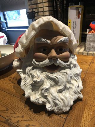Rare Life Size Gemmy Animated Santa Claus " Replacement Head Part " 6 Feet