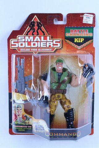 Small Soldiers Battle Changing Kip Action Figure On Card