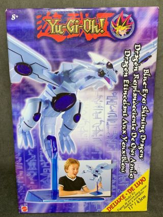 Rare Htf Yu - Gi - Oh Blue Eyes Shining Dragon 17” Mattel Deluxe Model Kit 2005