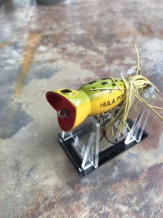 Vintage Hula Popper Fishing Lure - Fred Abougast