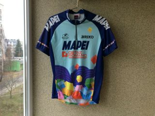 Briko Mapei Cycling Shirt XL Jersey 1996 Camiseta Very Rare Rominger 2