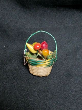 Vintage Madame Alexander Doll Accessory Basket Of Fruit For A 7 - 8 " Doll