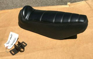 Puch Maxi Moped Seat With Mounting Bracket & Hardware,  Long Seat Rare