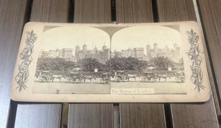 Antique Stereoview Card - The Tower Of London England - European Series