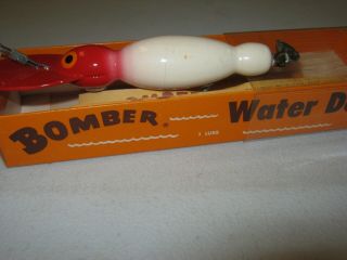 Vintage BOMBER Fishing Lure with Papers waterdog 1604 3