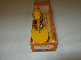 Vintage Bomber Fishing Lure With Papers Waterdog 1620