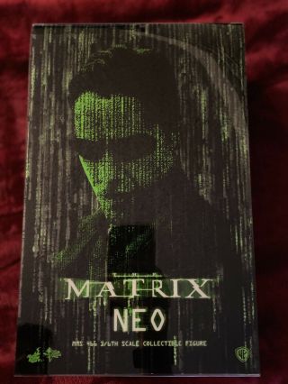 Hot Toys 12 " 1/6 Scale The Matrix Movie Keanu Reeves Neo Figure Sideshow Limited