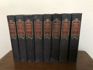 Rare Antique Memoirs Of The Courts Of Europe 8 Volumes Copyright 1910 Hardcovers