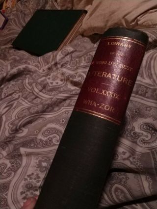 Antique Book - Library Of The Worlds Best Literature,  Volume Xxxix,  1897