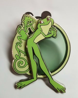 Disney Princess And The Frog Stained Glass Tiana As Frog Pin Rare