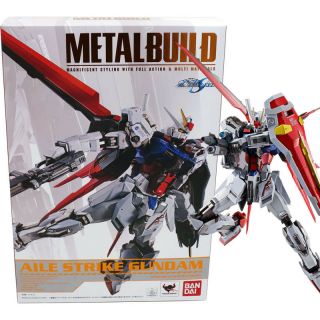 Bandai Metal Build Gundam Seed Gat - X105,  Aqm/e - X01 Aile Strike Gundam Figure