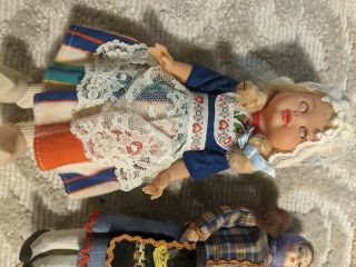 Vintage Dolls 4 total,  very old,  rare.  clothing and stored over 50 yrs. 2